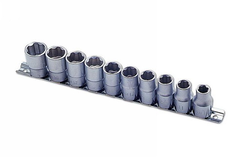 【送料無料】Laser-2384 ポジティブロックソケットセット10pc 1/2\