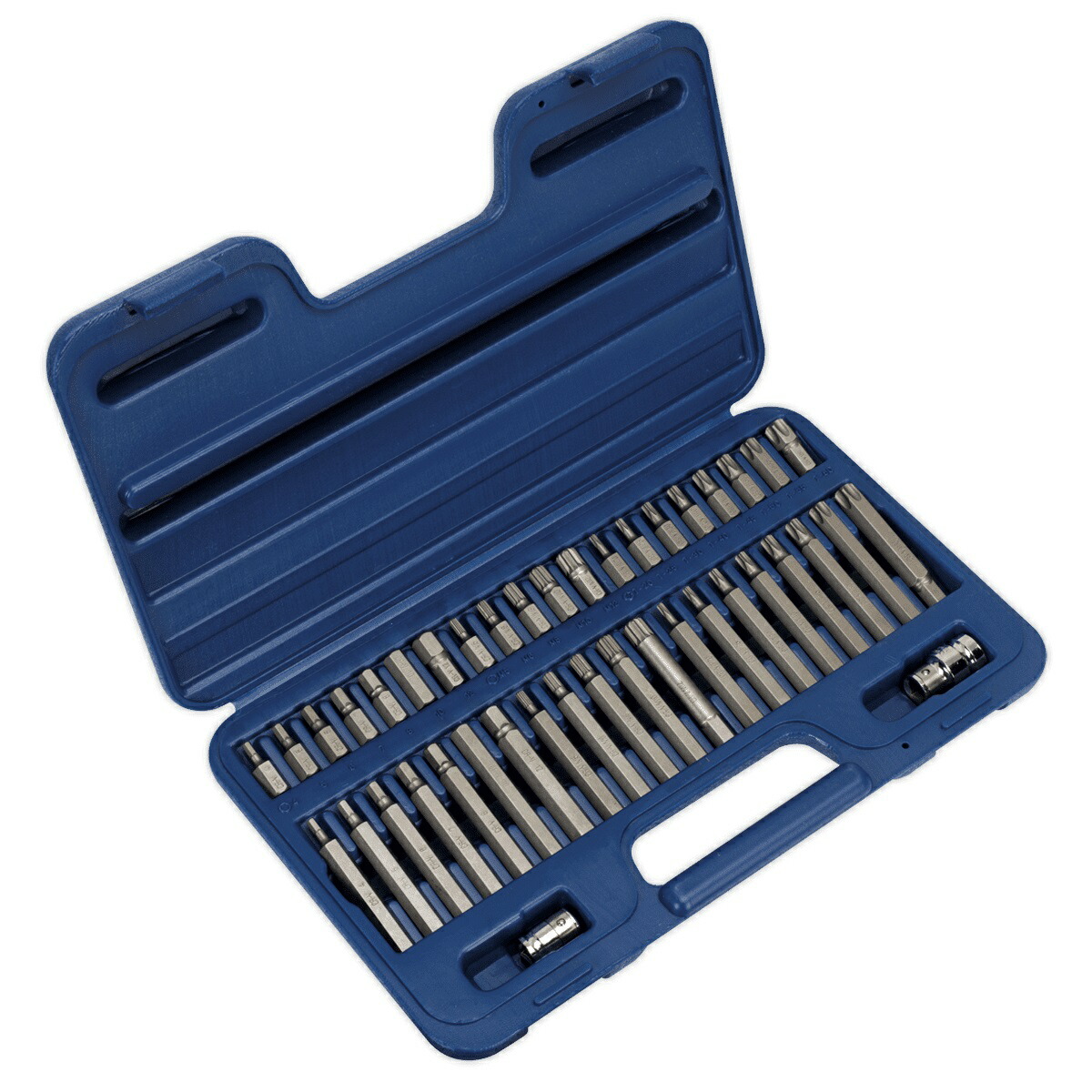 【送料無料】Sealey-AK219 TRX-Star/Hex/Spline ビット セット 42pc 3/8" & 1/2"Sq ドライブ｜British pro car tools 10,296円