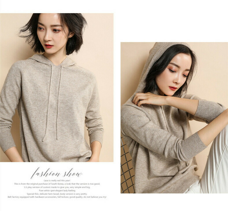 送料無料 ニットパーカー カットソー パーカー インナーベスト ニット セーター プルオーバー ロンt ニットフード付き 長袖tシャツ レディース