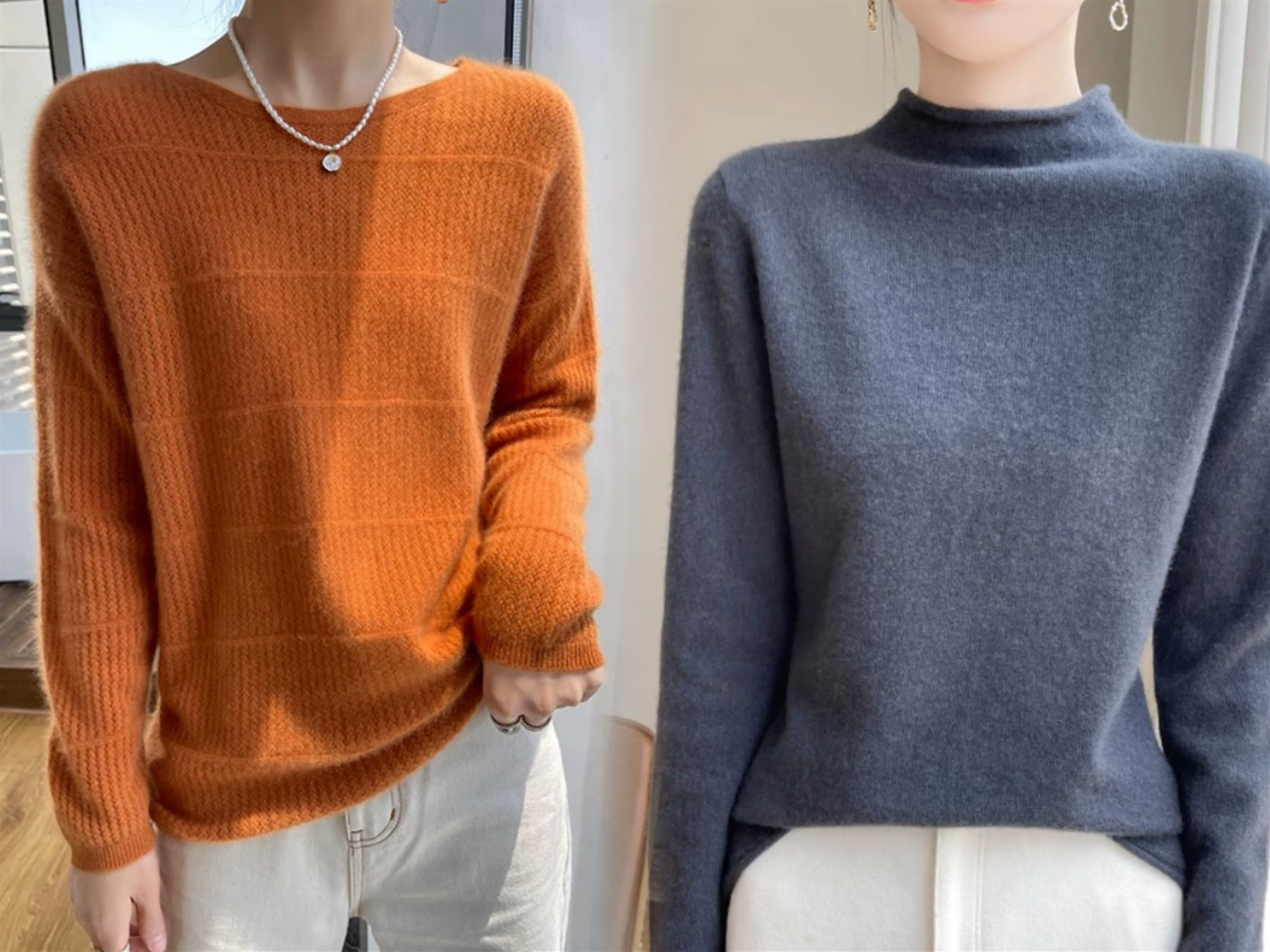 楽天市場】カシミヤ 100% ニット クルーネック 高品質 上質 レディース