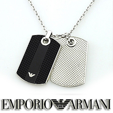 EMPORIO ARMANI ネックレス EGS2675040 シルバー×グレー (EMPORIO