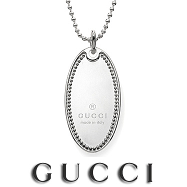 【楽天市場】グッチ ネックレス GUCCI オーバルタグ ペンダント 190462 J8400 8106 【楽ギフ_包装】【楽ギフ_メッセ入力