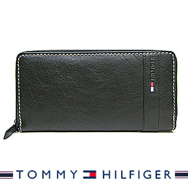 【楽天市場】トミーヒルフィガー 財布 TOMMY HILFIGER メンズ長財布 ラウンドファスナー ブラック Super Waxy
