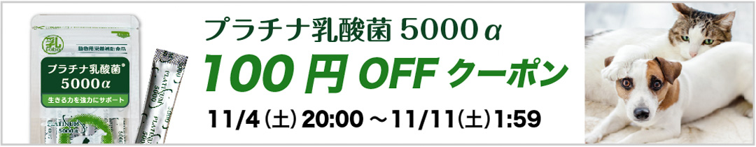 楽天市場】乳酸菌 ペット サプリ 犬 猫用 プラチナ乳酸菌5000α（５包入