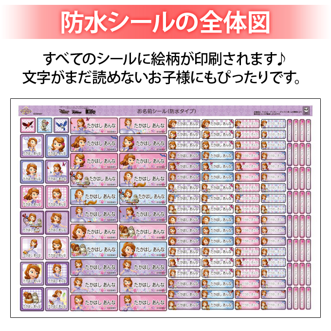最新の激安 お名前シール タグ用シール ちいさなプリンセスソフィア ディズニー 2点セット 防水 耐水 食洗機 レンジ ノンアイロン 送料無料 Pr入園 入学 キャラクター お祝い 名入れ 幼稚園 保育園 楽天 お名前付け 名前しーる ブランド おしゃれな印刷 Disneyzone