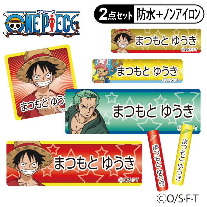 保存版 お名前シール タグ用シール ワンピース 麦わらの一味 2点セット 防水 耐水 食洗機 レンジ ノンアイロン 送料無料 Pr入園 入学 キャラクター お祝い 名入れ 幼稚園 保育園 楽天 お名前付け 名前しーる ブランド おしゃれな印刷 Whitesforracialequity Org