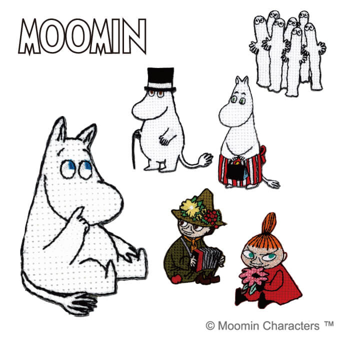 楽天市場 ワッペン Moomin ワッペン クロスステッチ アイロン シール かわいい 刺繍 キャラクター マーク プレゼント 服キャラクターワッペン 刺繍ワッペン 男の子 女の子 入園 入学 幼稚園 保育園 小学校 楽天 アップリケ お祝い ギフト アップリケ通販 ブロドリー