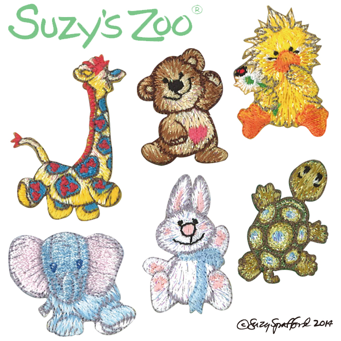 楽天市場 ワッペン Suzy S Zoo アイロン シール かわいい 刺繍 キャラクター マーク プレゼント 服キャラクターワッペン 刺繍ワッペン 男の子 女の子 入園 入学 幼稚園 保育園 小学校 楽天 アップリケ お祝い ギフト アップリケ通販 ブロドリー