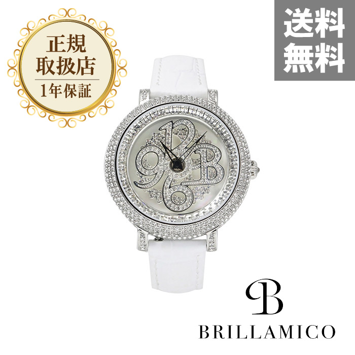 BRILLAMICO LILY 46MM 送料無料○ メンズ 人気 BLACK ○ ＜革ベルト