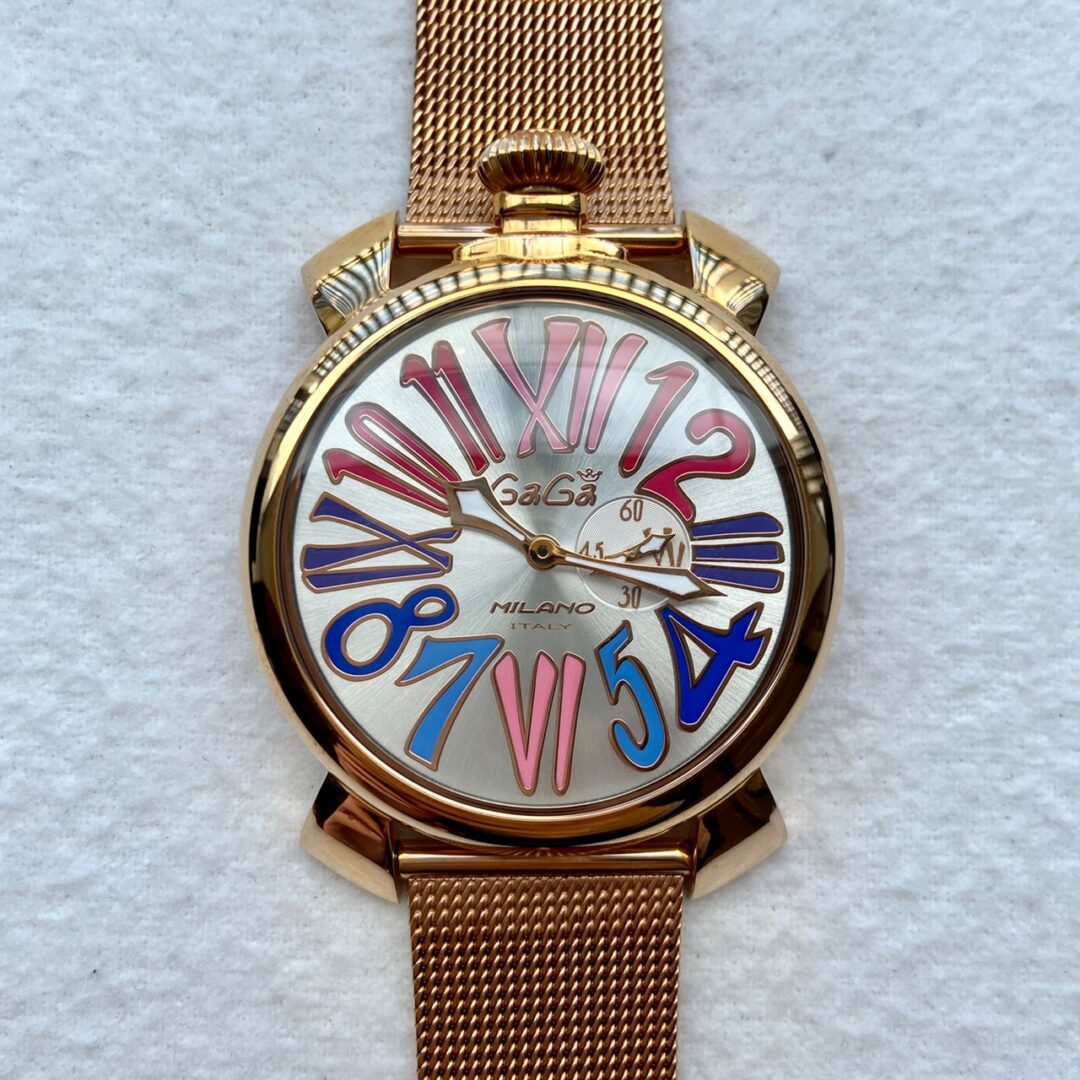 GAGA MILANO ガガミラノ マヌアーレ 40ミリ 腕時計 ピンク系 - 時計