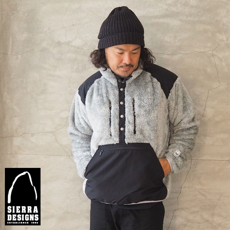 お買い得 白 防寒 保温 アウトドア 無地 おしゃれ カジュアル シンプル フリース ボア 秋冬 冬 プルオーバー ボアフリース レディース アウター シエラデザイン Designs Sierra ホワイト チャコール ブラック 黒 Spmau Ac In