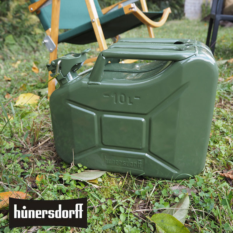 Hunersdorff ヒューナースドルフ 灯油タンク Metal Kanister 10l H10l メタル タンク 燃料 灯油 ウォータータンク 10l タンク キャンプ キャニスター キャンパー アウトドア おしゃれ ミリタリー ドイツ製 ポリタンク Clinicalaspalmeras Com