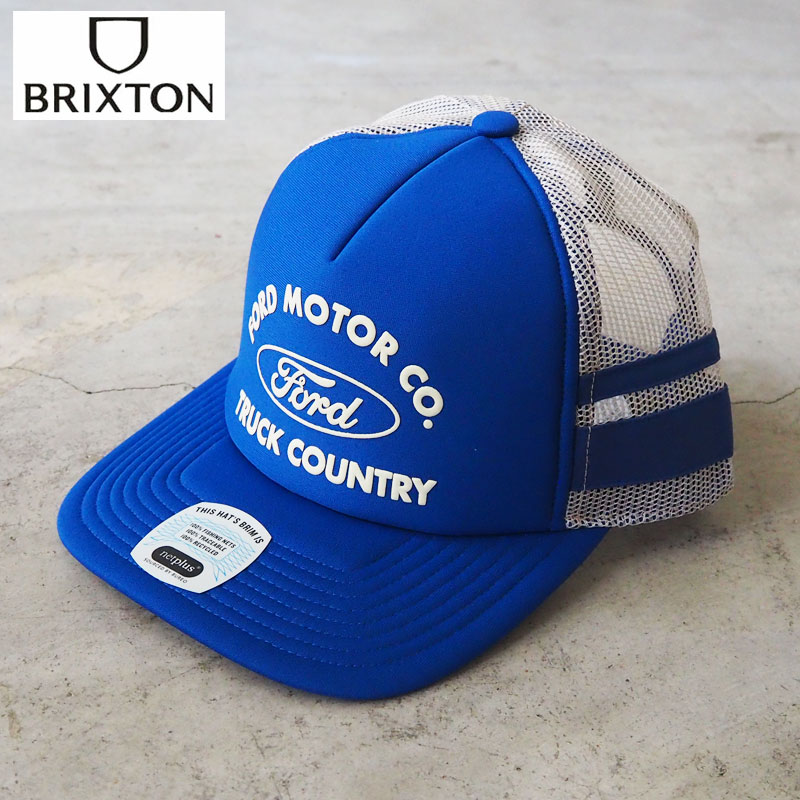 BRIXTON ブリクストン FORD フォード キャップ メッシュキャップ 11967 メンズ レディース 帽子 ぼうし サイズ調節可能 スナップバック スナップ ロゴ ストリート ガレージ バイカー サーフ アメカジ