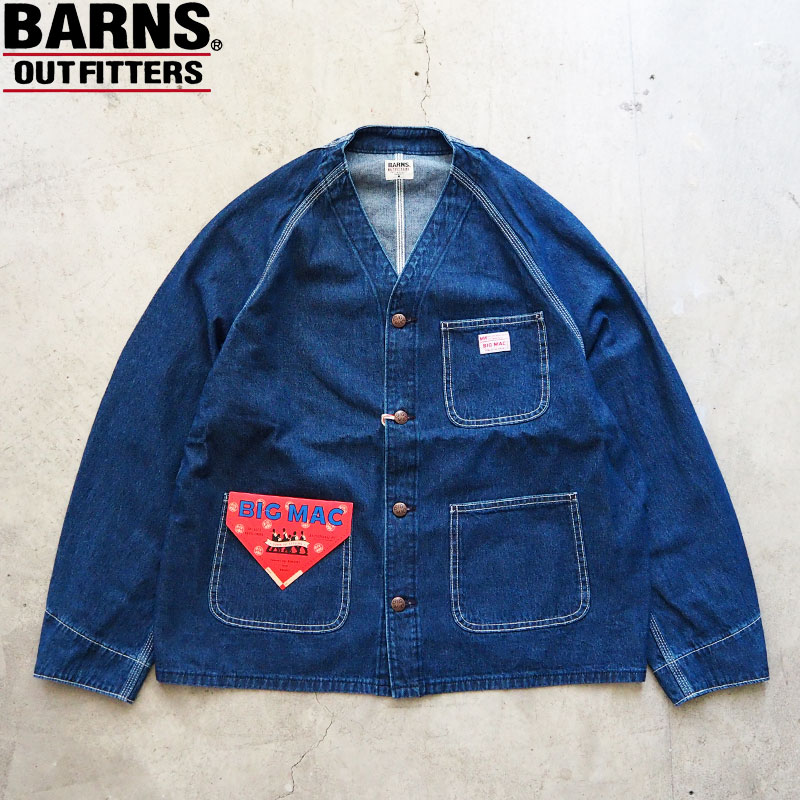 BARNS OUTFITTERS カバーオール L デニム BARNS OUTFITTERS × BIGMAC Denim Coverall【Collaboration】BR