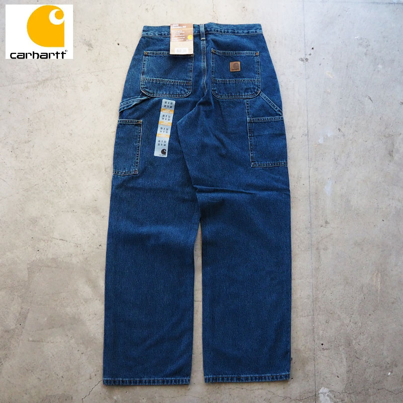 鉄道車両ハート型 ジーンズ ズボン下 carhartt LOOSE ORIGINAL FIT WORK JEANS B13-DPS メンズ ペインター ジーンズズボン下 ペインターパンツ 濫りがわしい 目あたらしい填まる 細工物ズボン下 DENIM 細工物 ゆったり