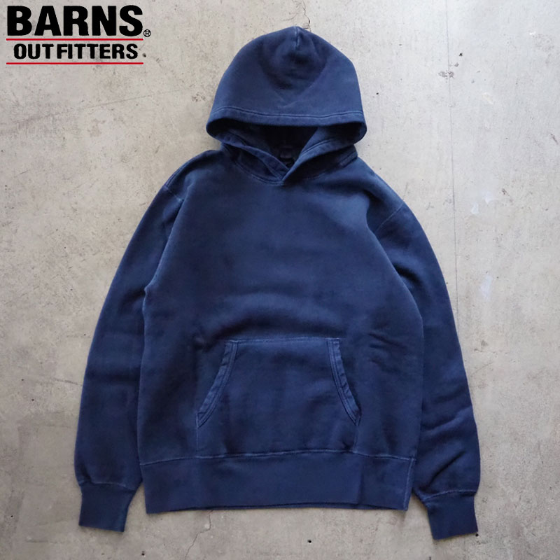 バーンズ パーカー BARNS OUTFITTERS “STANDARD” COZUN スウェットパーカー ピグメント BR-3007PG-29V メンズ スウェット プルオーバー 裏起毛 日本製 ヘビーウェイト プルオーバーパーカー アウトフィッターズ outfitters 無地 ネイビー