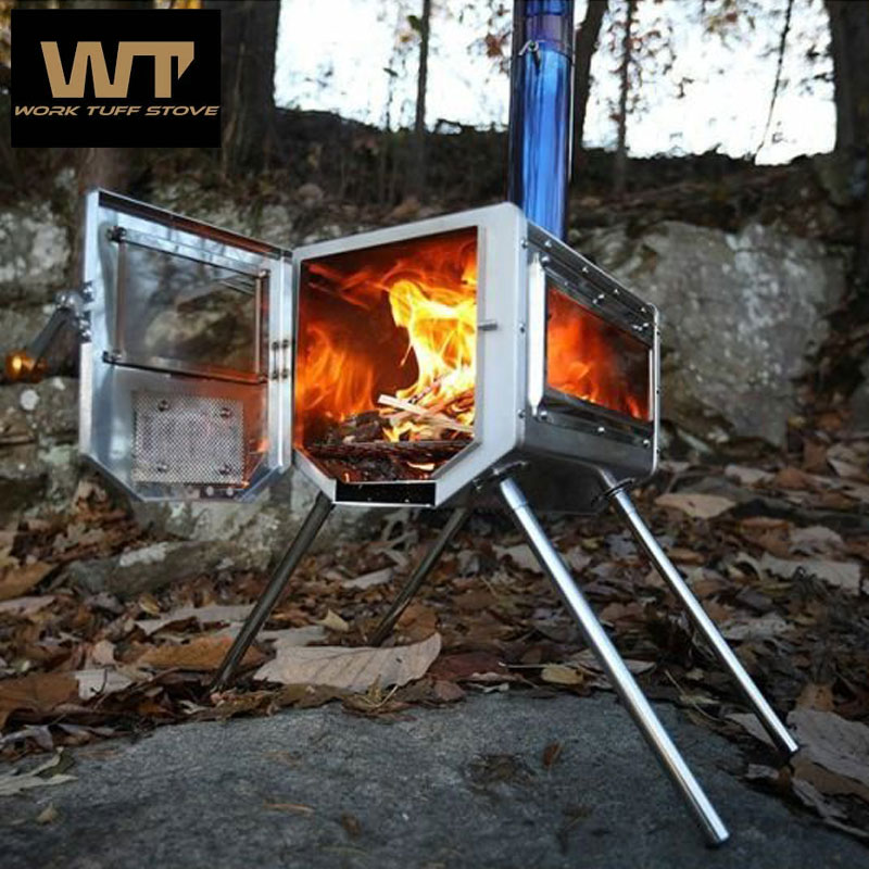 WorkTuffGearワークタフギア薪ストーブworktuffstove500WTS-500ストーブ薪ワークタフストーブワークタフギア500サイズネイチャーストーブヒーター暖房ガラス窓煙突アウトドアキャンプキャンパーDeelightディーライト焚き火焚火