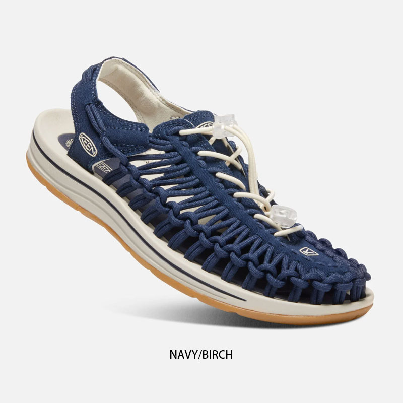 キーンサンダルレディースユニークKEENUNEEKCANVAS1026232キャンバススポサン靴シューズコンフォートスニーカーNAVYBIRCHネイビーバーチキャンプレジャーアウトドアスポーツナチュラルカジュアルおしゃれ水陸両用