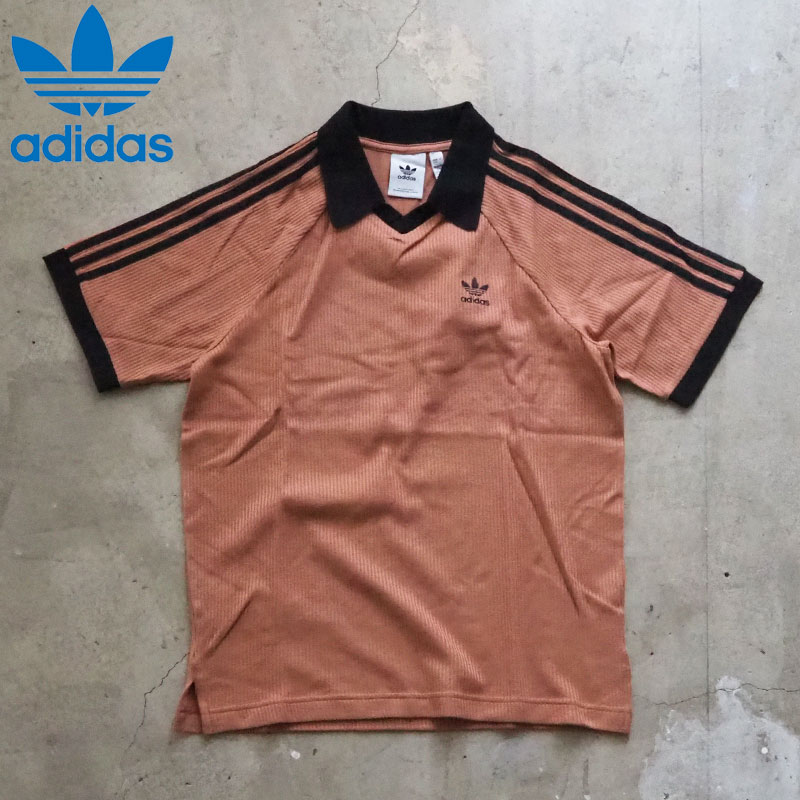 adidas Originals アディダス オリジナルス ポロシャツ ADICOLOR CLASSICS WAFFLE POLOSHIRT  EUI19 メンズ レディース トレフォイル 半袖 半袖ポロシャツ シャツ クラシックス ワッフル ワンポイント 三本ライン アメカジ スポーツ ロゴ  白 
