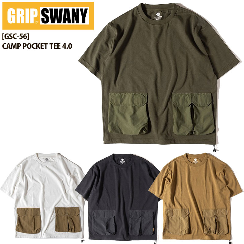 【楽天市場】グリップスワニー Tシャツ 半袖 GRIP SWANY CAMP POCKET TEE 4.0 GSC-56 メンズ レディース