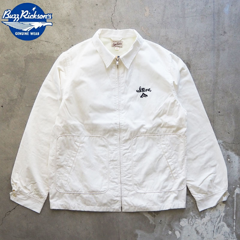 バズリクソンズ ジャケット BUZZ RICKSON'S TOUR JACKET U.S. MARINES BR15311 ツアージャケット 米海兵隊 米軍 1960年代 鷹 マリン アメカジ ミリタリー 白 ジップアップ バズリクソン 東洋 東洋エンタープライズ｜GOOD HOLIDAY グッドホリデイ