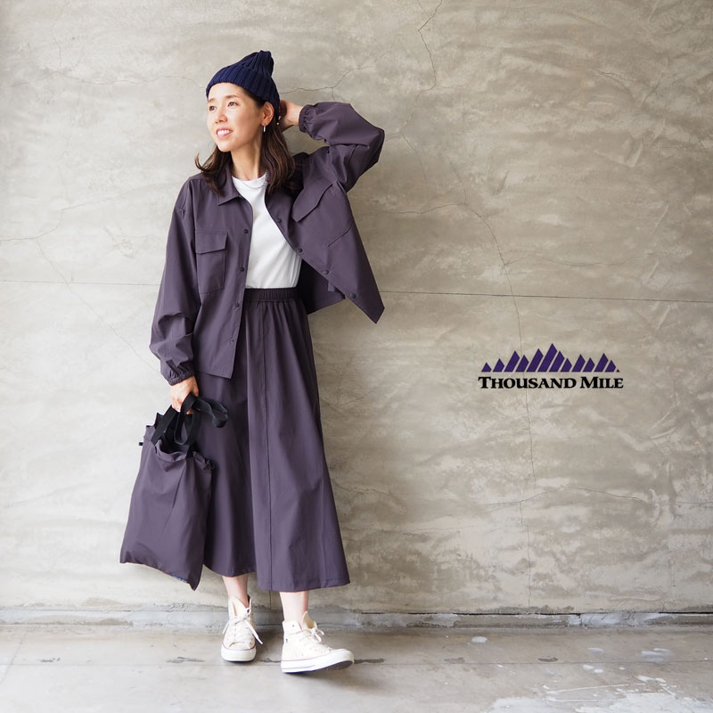 【楽天市場】サウザンド マイル THOUSAND MILE レディース セットアップ ユーティリティシャツ TM232NP00042 3点