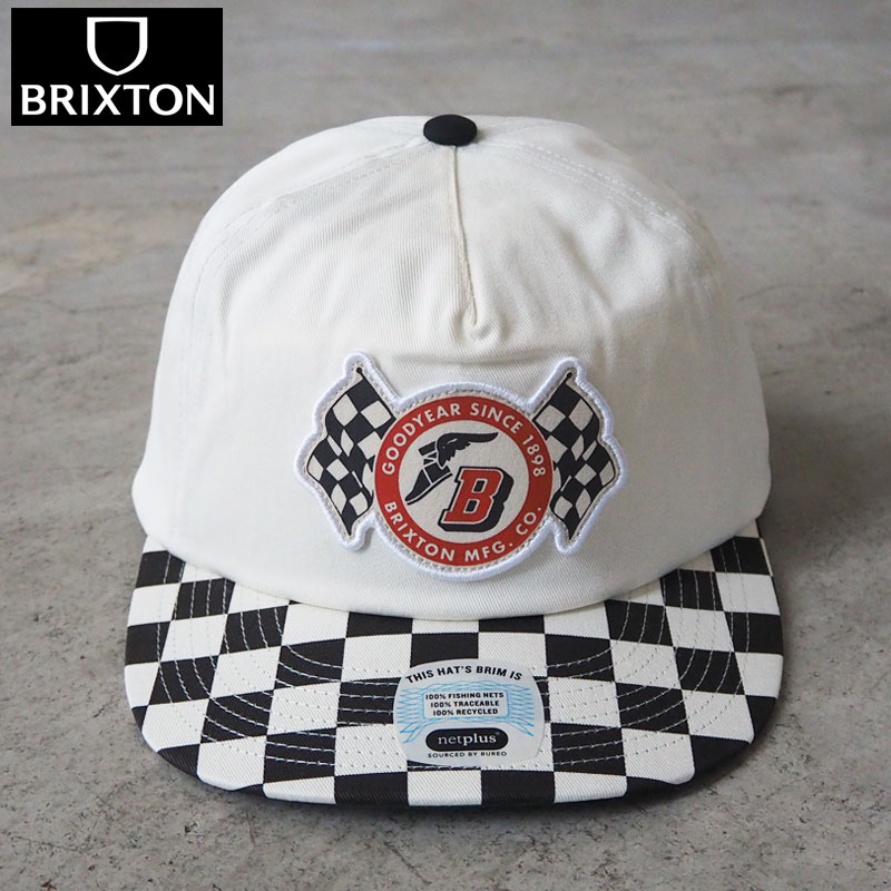 BRIXTON ブリクストン GOODYEAR グッドイヤー キャップ コラボ SPEEDWAY HP SNAPBACK 12082 帽子 メンズ レディース cap ぼうし ストリート アメカジ ロゴ