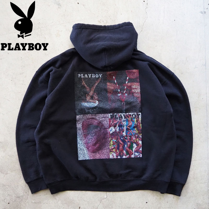 ほぼ未使用supreme playboy プルオーバー パーカー ブラック L ほぼ未使用supreme playboy プルオーバー パーカー ブラック L