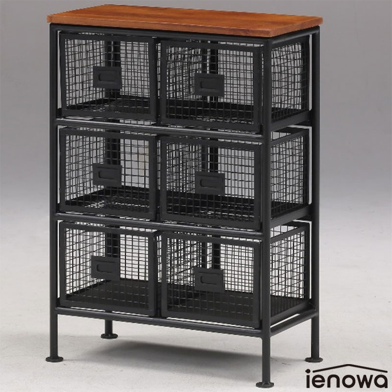 縦型 アイアンチェスト 6杯 - ブラック img62921870.jpg