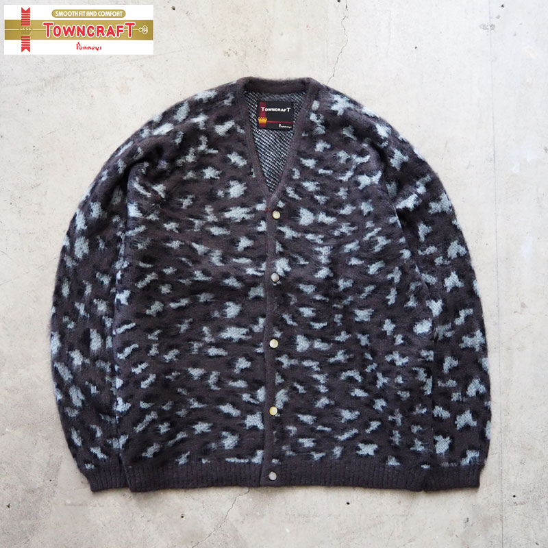 ☆ towncraft / モヘアニットカーディガン ☆ 60's TOWNCRAFT モヘヤ ニットカーディガン M - Sixpacjoe Web Shop