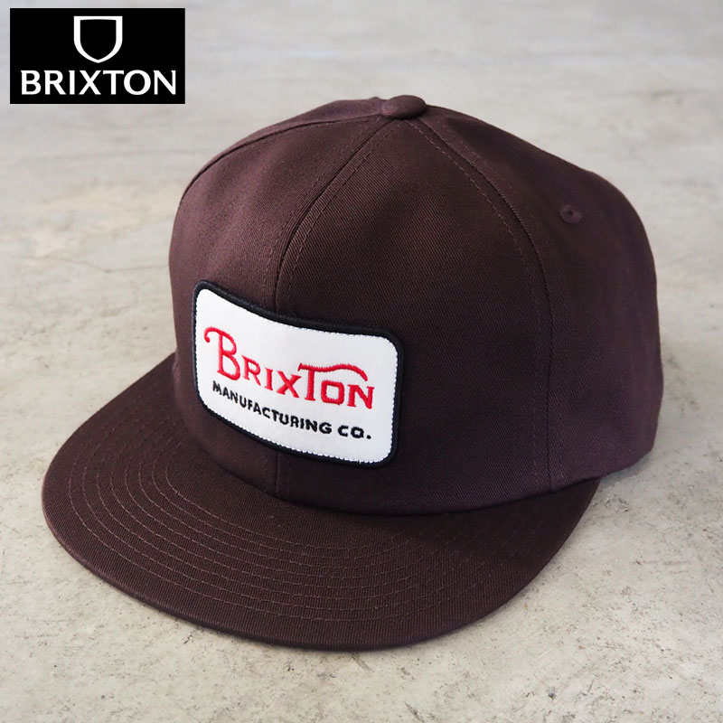 ブリクストン キャップ BRIXTON GRADE HP SNPK 11697-PNCBN メンズ レディース 帽子 ぼうし cap スナップバック サイズ調節可能 ストリート バイカー アメカジ ブラウン