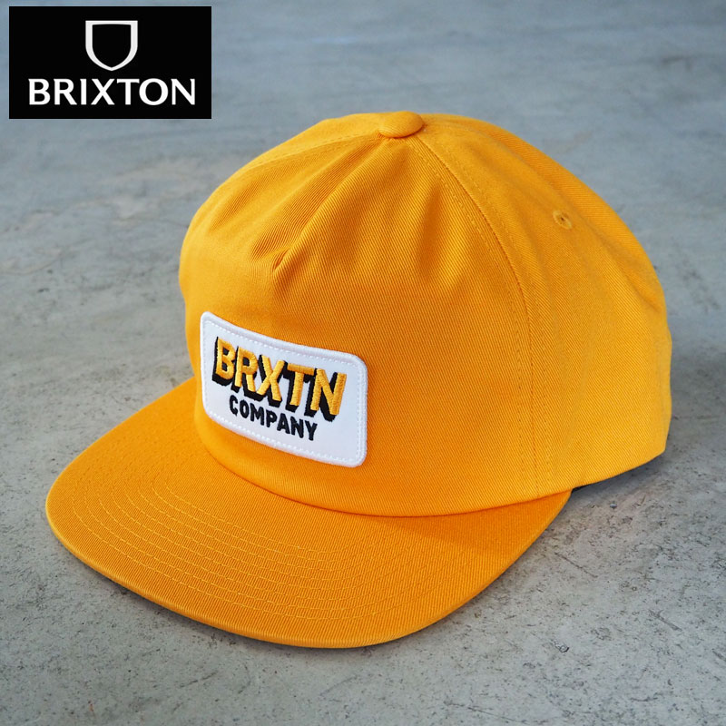 ブリクストン キャップ BRIXTON PAYMENT MP SNPK 11790-SPRYL メンズ レディース 帽子 ぼうし cap スナップバック サイズ調節可能 ストリート バイカー アメカジ イエロー