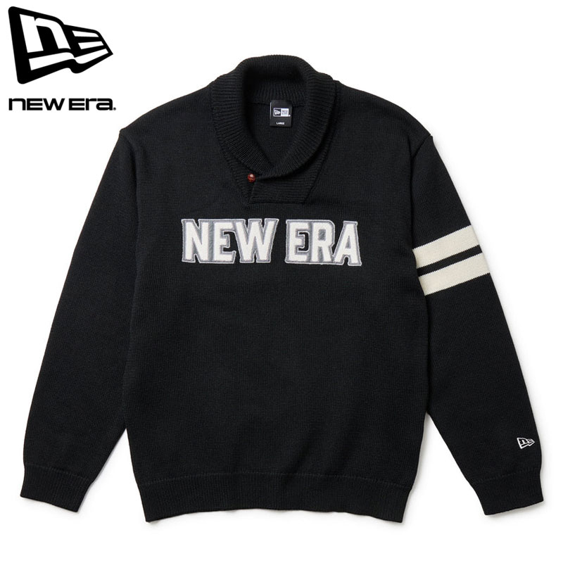 楽天市場】ニューエラ 長袖 ニット ビッグロゴ ドジャース ネイビー