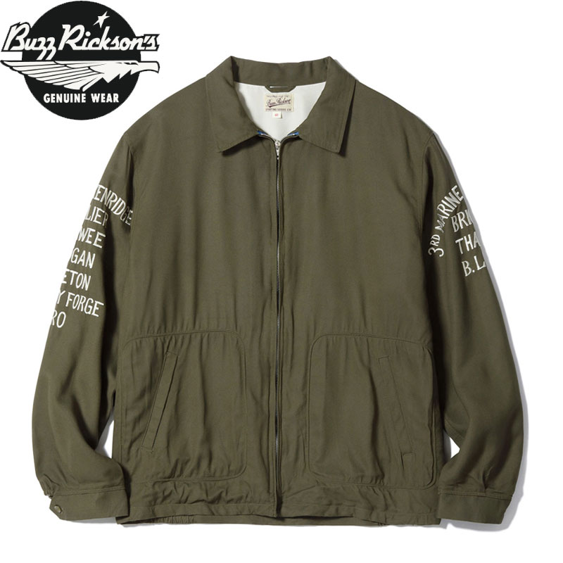 バズリクソンズ 上衣 BUZZ RICKSON\u0027S TOUR JACKET “U.S. MARINE CORPS 3rd MARINE EXPEDITIONARY BRIGADE”BR15715 メンズ 周遊旅行上衣 ミリタリー ミリタリー上衣 刺しゅう 第3乗り組み員軍事遠征軍 オリエント オリエント会社組織