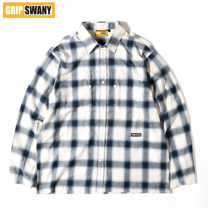 グリップスワニー ネルシャツ メンズ GRIP SWANY シャツ BRUSHED CHECK SHIRTS GSMSH-071 長袖 チェック 長袖シャツ チェックシャツ フランネル アメカジ アウトドア キャンプ｜GOOD HOLIDAY グッドホリデイ 9,900円