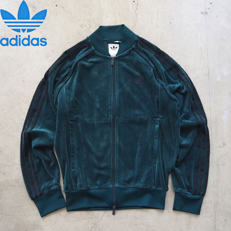 新品未使用adidasアディダス ベロア　トラックジャケット　L 中古・古着通販】adidas (アディダス) ベロアトラックジャケット