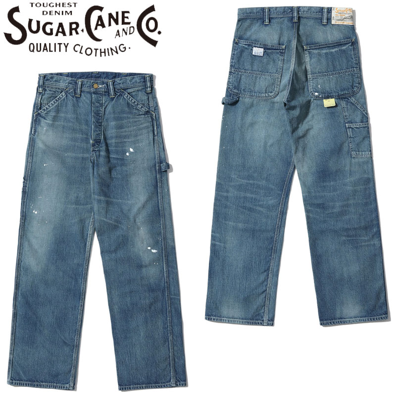 SUGAR CANE ペインターパンツ W34 L34 sc42549-top.jpg