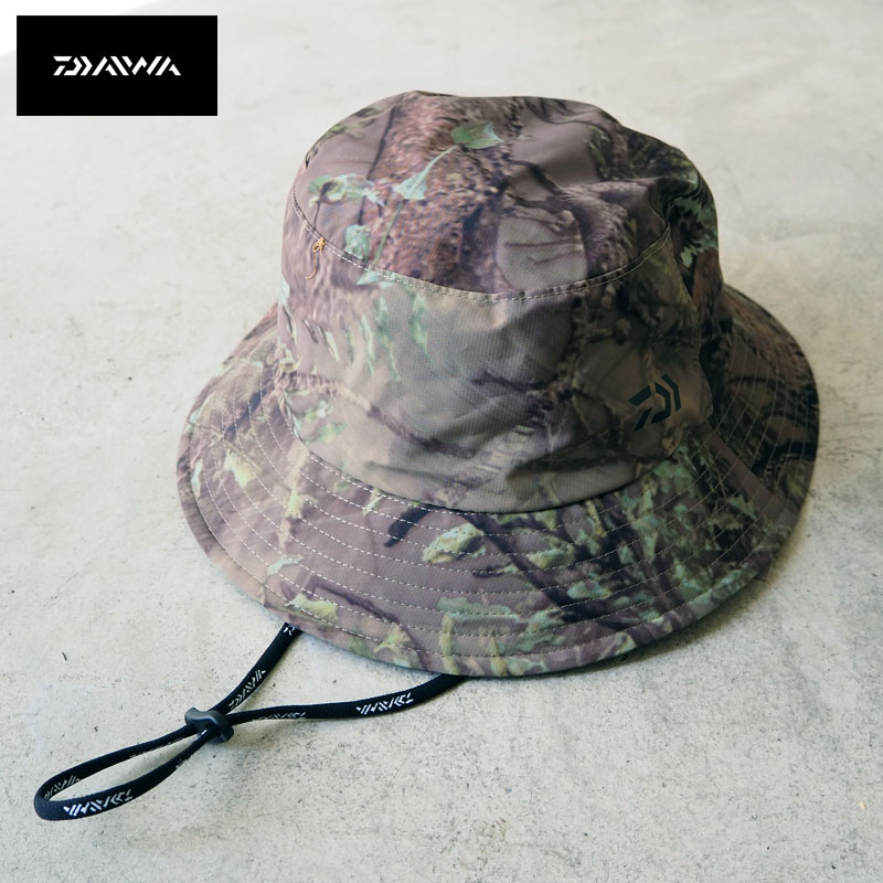 ダイワ ハット DAIWA ゴアテックス GORE-TEX INFINIUM HAT DC-1122EX メンズ レディース インフィニウム 帽子  バケットハット ぼうし サファリハット アウトドア バケハ キャンプ あご紐 総柄 カモフラ カモ柄 フィッシング 釣り 登山 ミリタリー Wake  ari Shouhin - ハット -