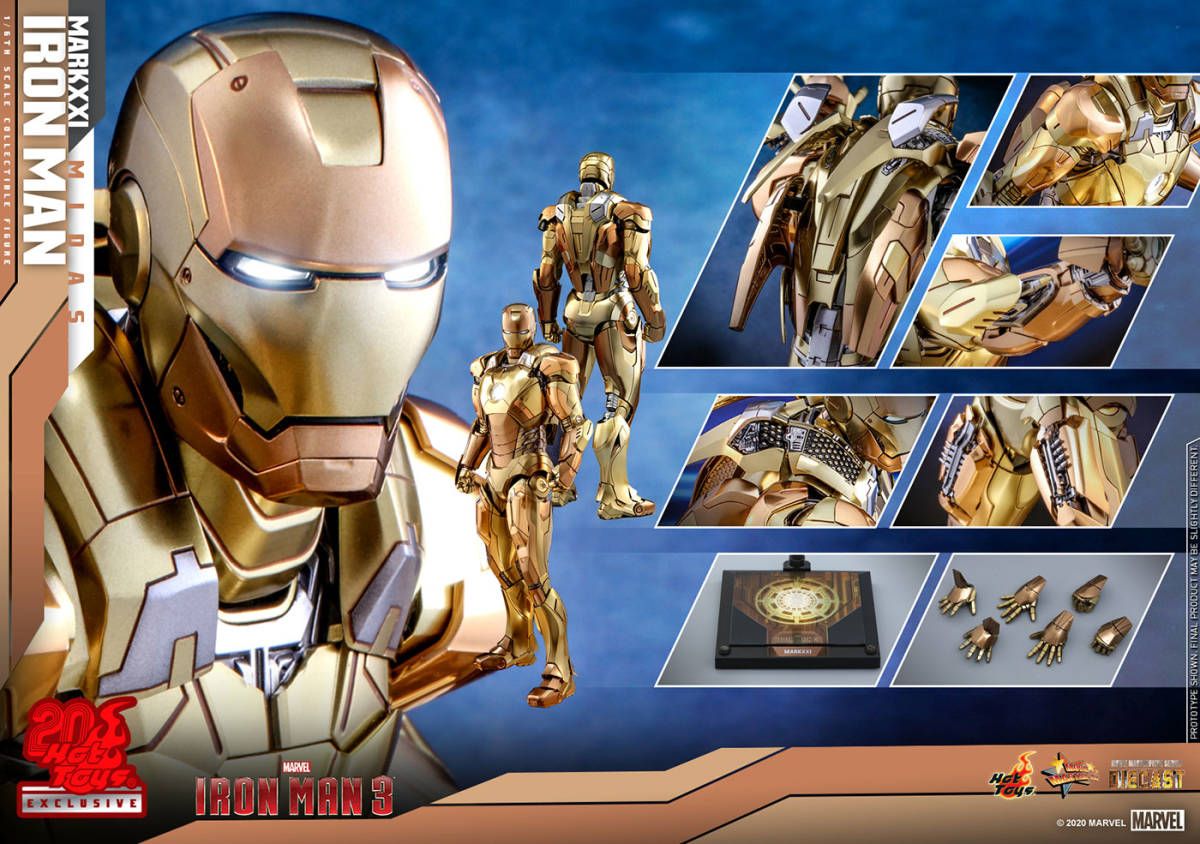 「新品・在庫」Hottoys ホットトイズ MMS586D36 『アイアンマン 3』アイアンマン・マーク21 ミダス DIECAST 1/6 スケールフィギュア Midas Ironman（限定版）画像
