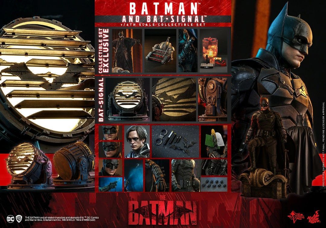 「新品・在庫」ホットトイズ　MMS641 『ＴＨＥ ＢＡＴＭＡＮ－ザ・バットマン－』バットマン＆バットシグナル［ボーナスアクセサリー付き］