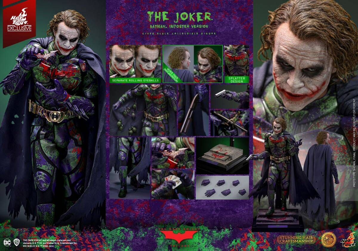 未開封 ホットトイズ　hottoys DX33AE 植毛版ジョーカー Joker ホットトイズ DX33 DX33AE ダークナイト・トリロジー ジョーカー