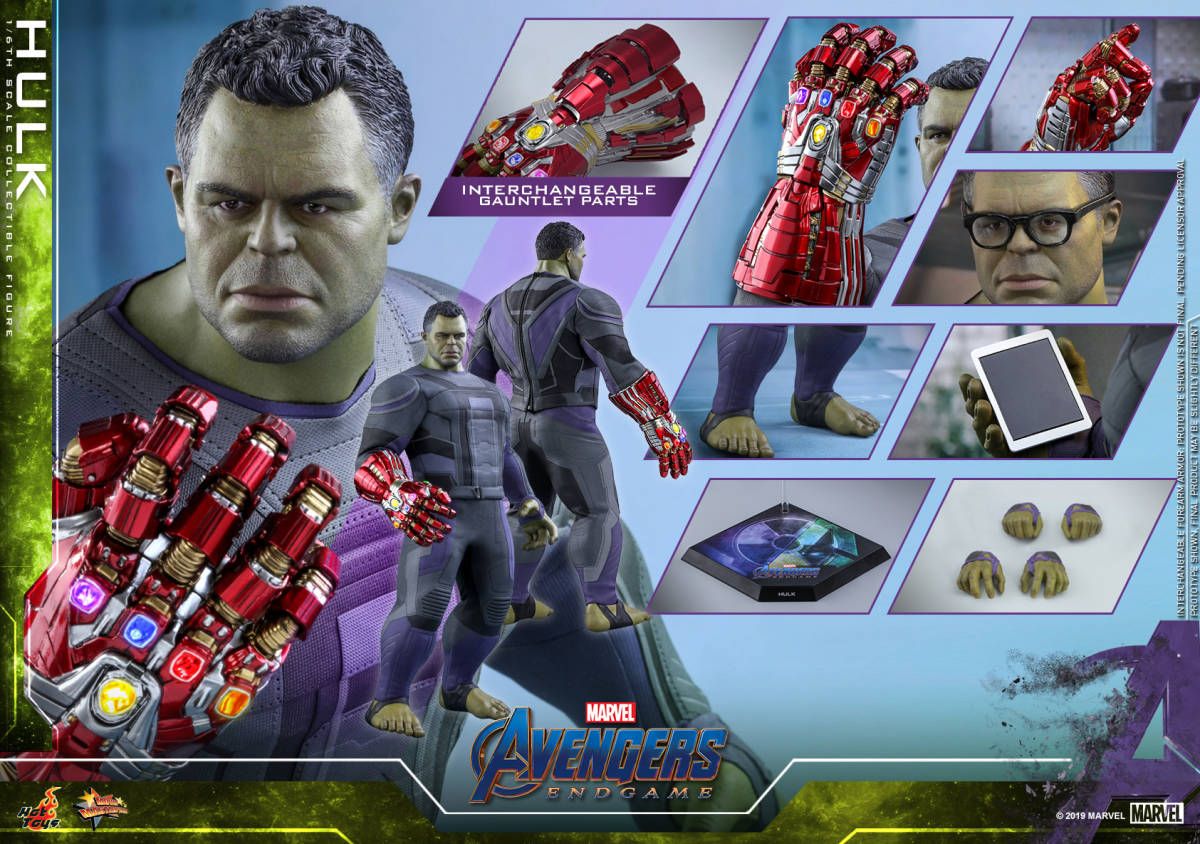 「新品・在庫」 Hottoys ホットトイズ　MMS558 - 『アベンジャーズ／エンドゲーム』 ハルク １／６スケールフィギュア  Avengers: Endgame - Hulk