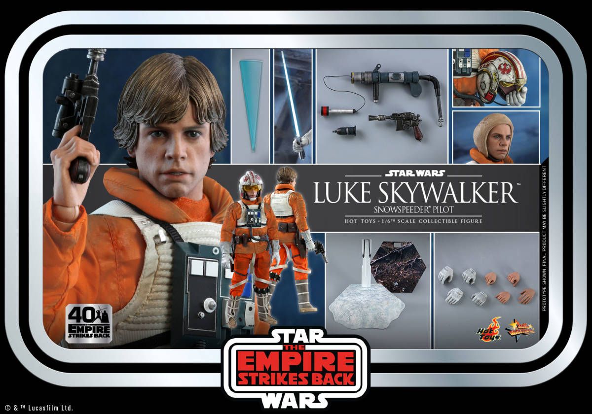 「新品・在庫」Hottoys ホットトイズ MMS585 ルーク・スカイウォーカー（スノースピーダー・パイロット版）［『スター・ウォーズ　エピソード5／帝国の逆襲』40周年記念版］ 1/6 スケールフィギュア Luke Skywalker　スター・ウォーズ　Star Wars画像