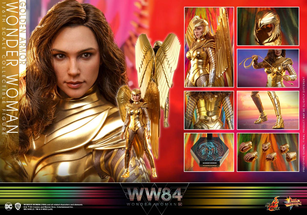 「新品・在庫」Hottoys ホットトイズ MMS577 『ワンダーウーマン 1984』 ワンダーウーマン（ゴールドアーマー版）1/6 スケールフィギュア Wonder Woman 1984 - Wonder Woman (Gold Armor Version)画像