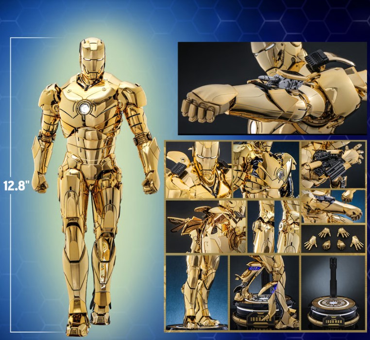 ホットトイズ MMS764D69 アイアンマン・マーク3 ゴールドカラー限定版 ホットトイズ MMS764D69 アイアンマン・マーク3 ゴールドカラー限定版
