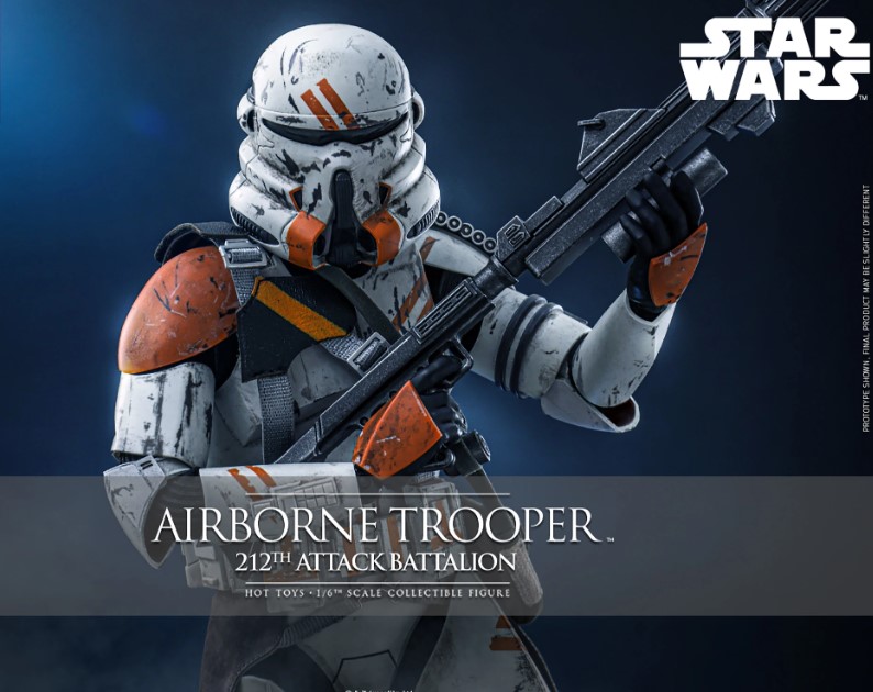 「新品・在庫」ホットトイズ MMS794 スター・ウォーズ エアボーン・トルーパー（第２１２大隊版)1/6Airborne Trooper (212th Battalion)限定版｜ブラザーズ・ホビー