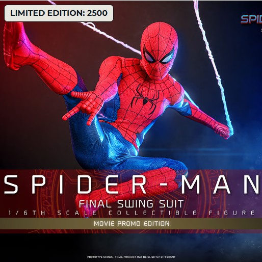 「新品・在庫」ホットトイズ MMS862 スパイダーマン Spider-Man ファイナルスイングスーツ版 1/6 Spiderman 限定版 Final Swing Suit｜ブラザーズ・ホビー