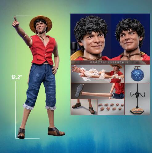 【新品未使用】ホットトイズ 1/6 モンキーDルフィ TMS109 ワンピース ホットトイズ TMS109 ONE PIECE (Netflix) モンキー・D・ルフィ 1/6