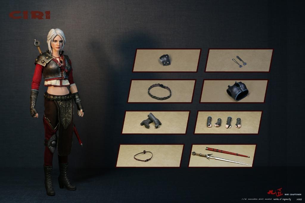 「新品・在庫」 九匠Nine Craftsmen J-002 ウィッチャー3 シリラ シリ Ciri 1/6 可動 フィギュア The Witcher White Wolf｜ブラザーズ・ホビー