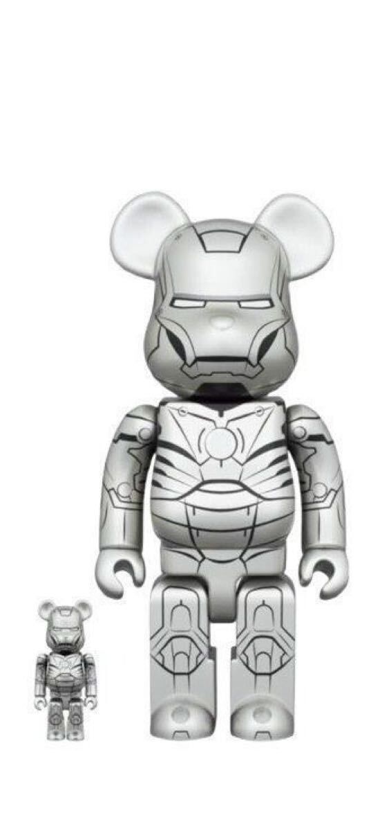「新品・在庫」メディコムトイ Medicom BE@RBRICK ベアブリック アイアンマン マーク2 Bearbrick IRON MAN MARK 2 100% & 400% Set|ブラザーズ・ホビー